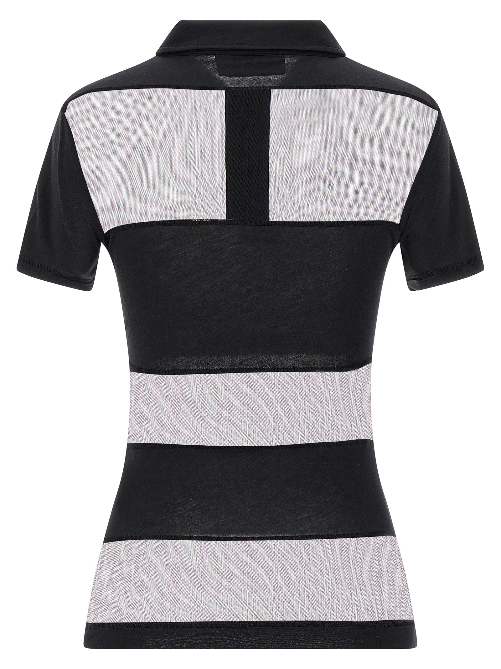 Black Cotton Polo Shirt