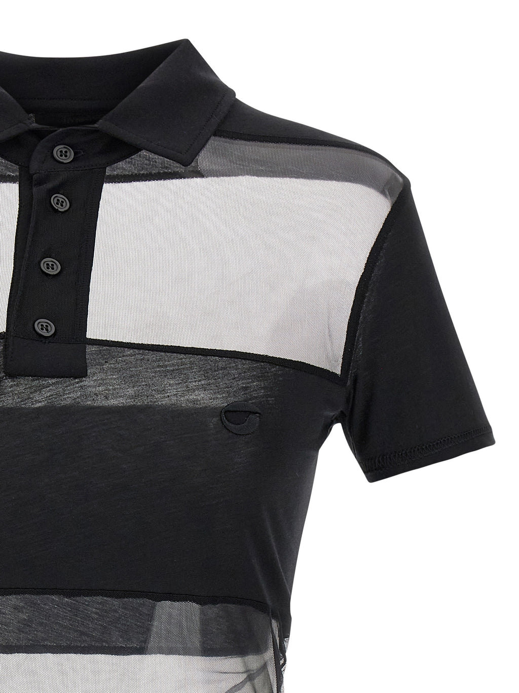 Black Cotton Polo Shirt