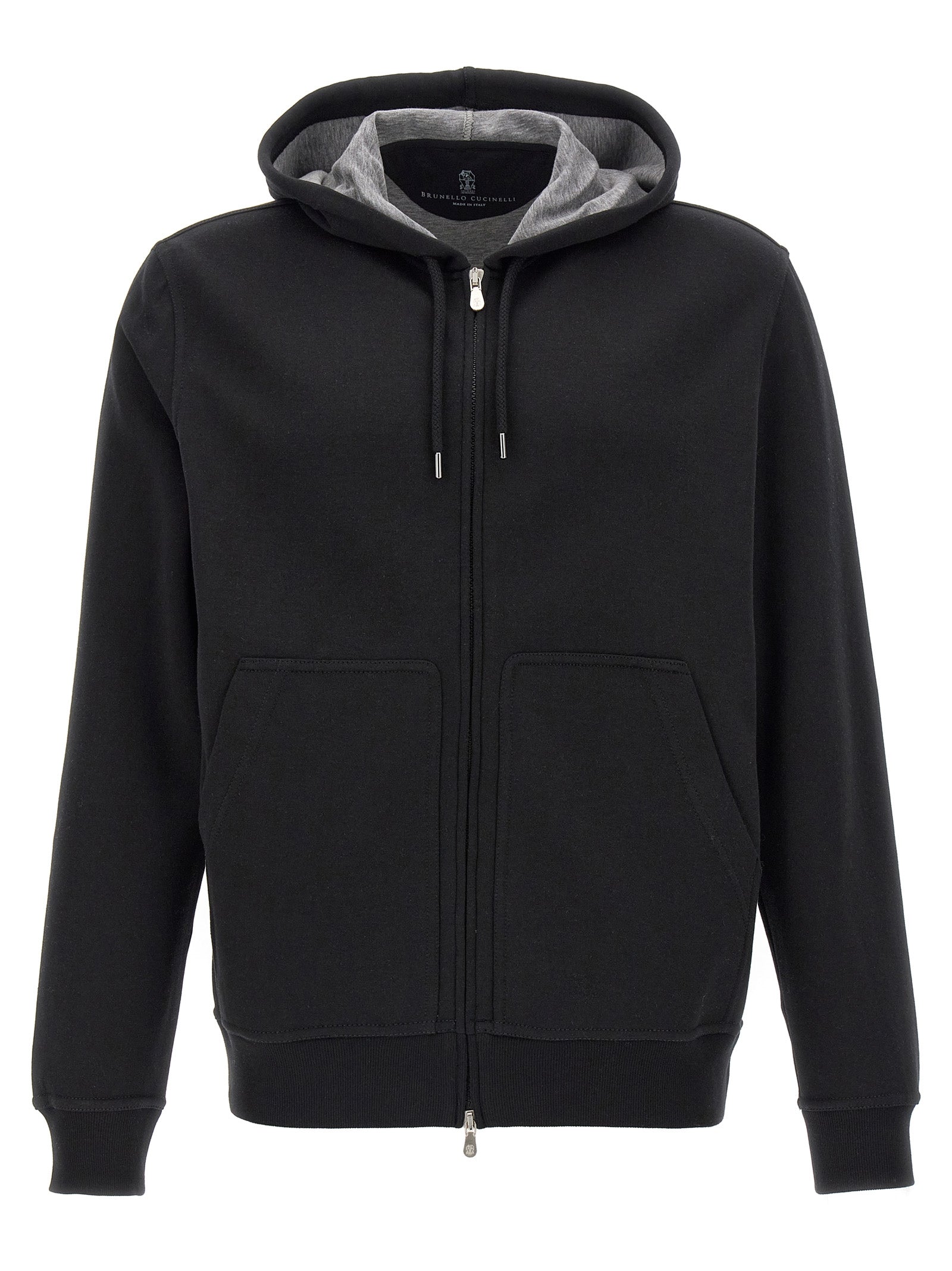 Black Cotton Sweatshirt