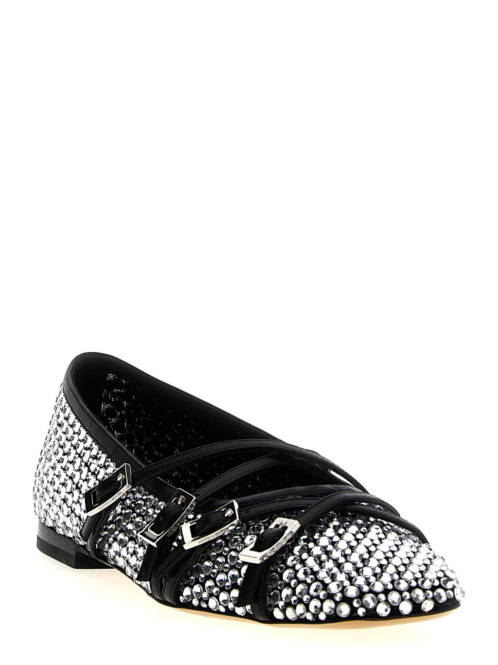 Black Polyamide Ballet Flats