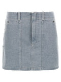 Gray Cotton Long Skirt