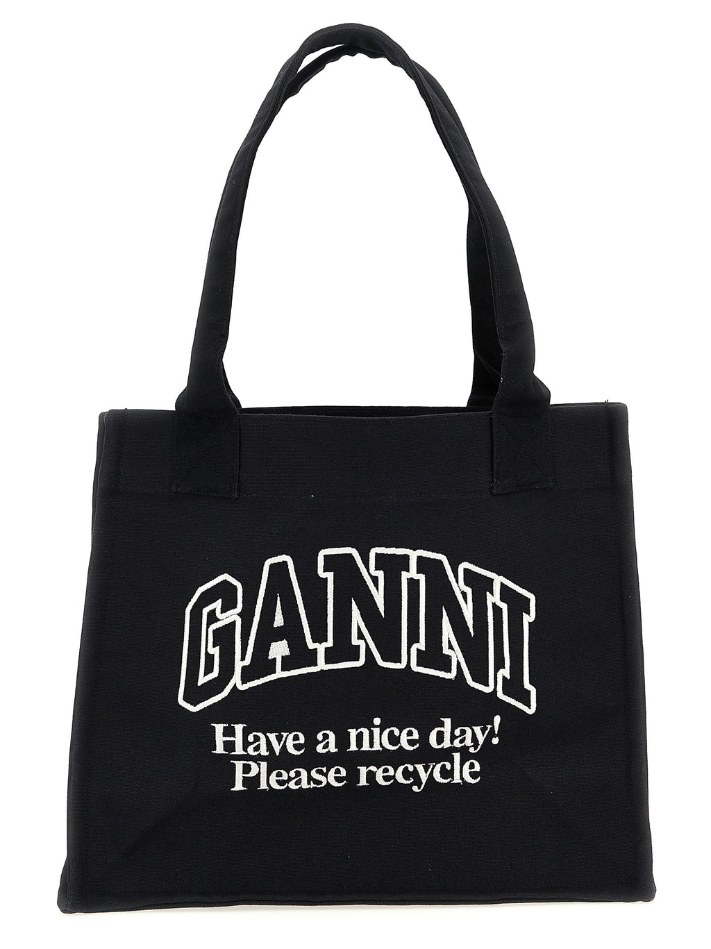 Bicolor Recycled Cotton Tote Bag