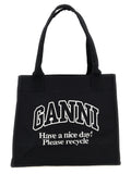 Bicolor Recycled Cotton Tote Bag