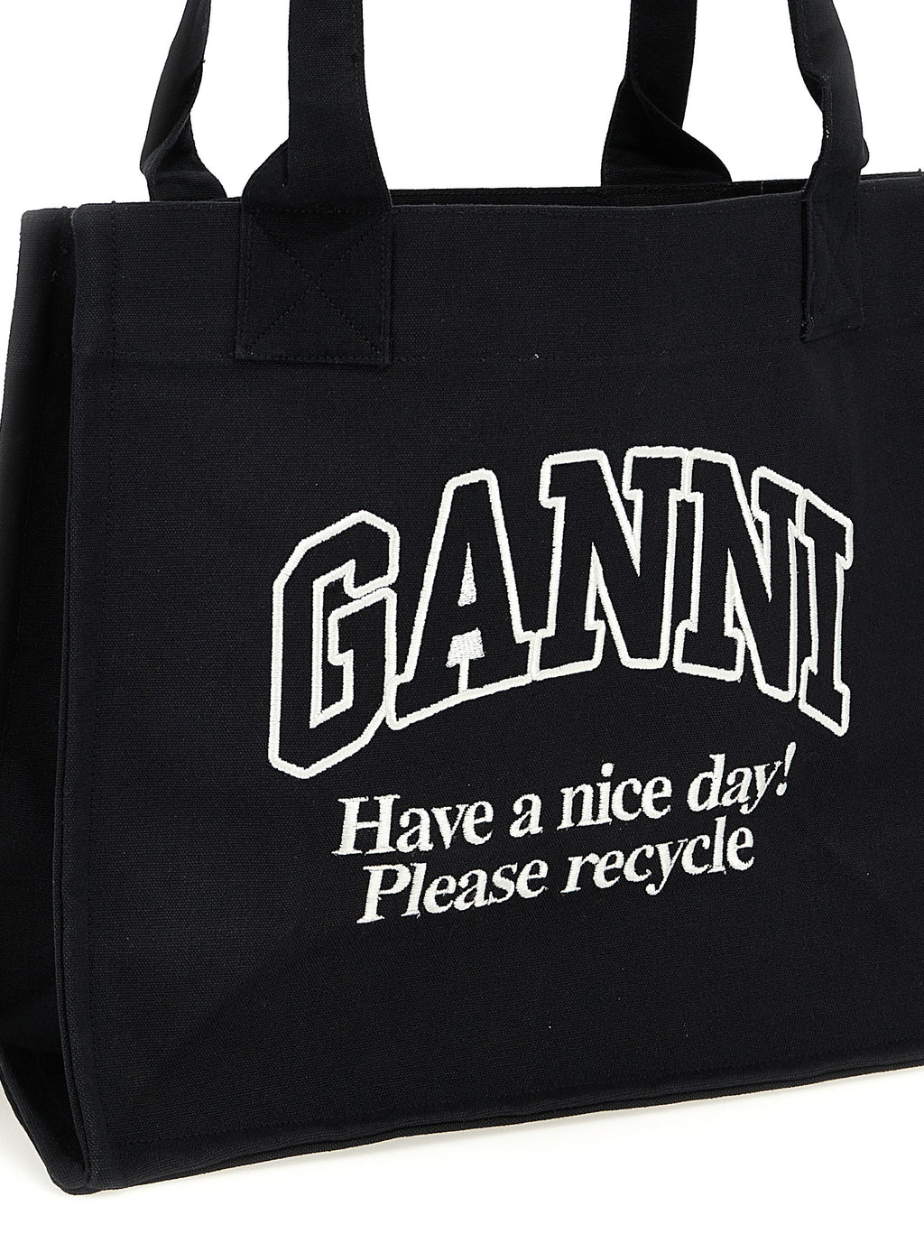 Bicolor Recycled Cotton Tote Bag