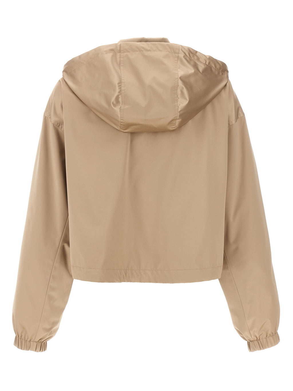 Brown Polyester Shell Jacket