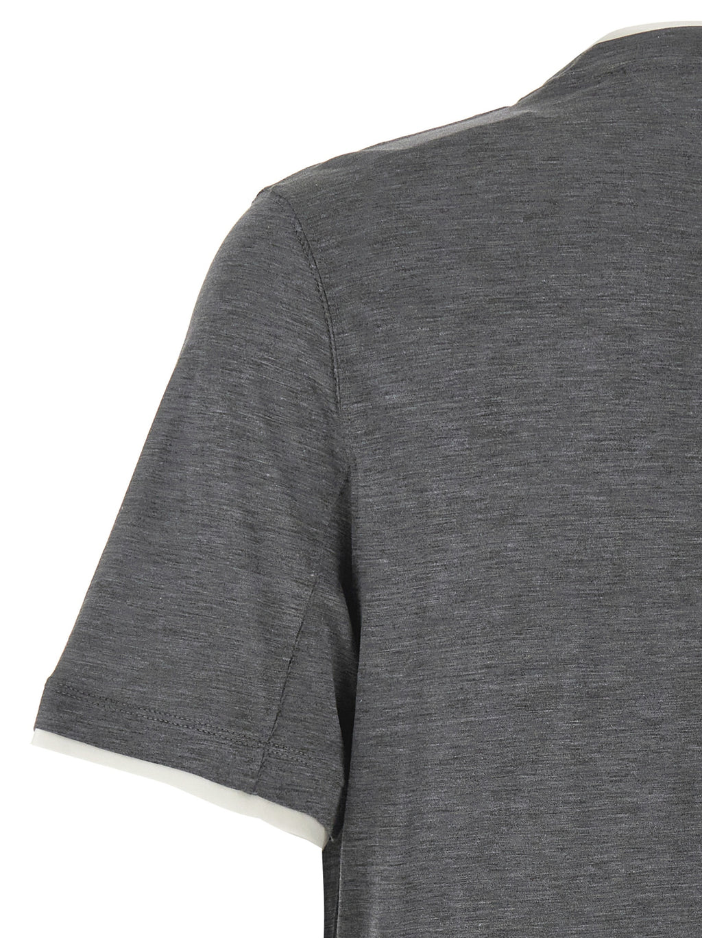 Gray Silk T-Shirt