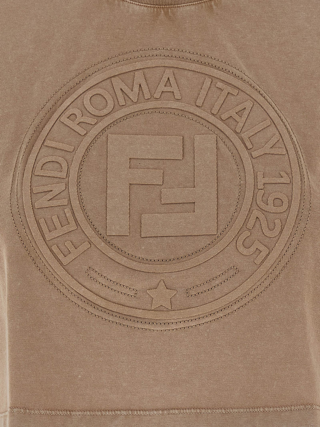 Brown Cotton T-Shirt