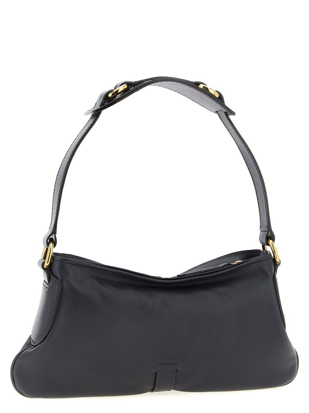 Black Cowhide Shoulder Bag