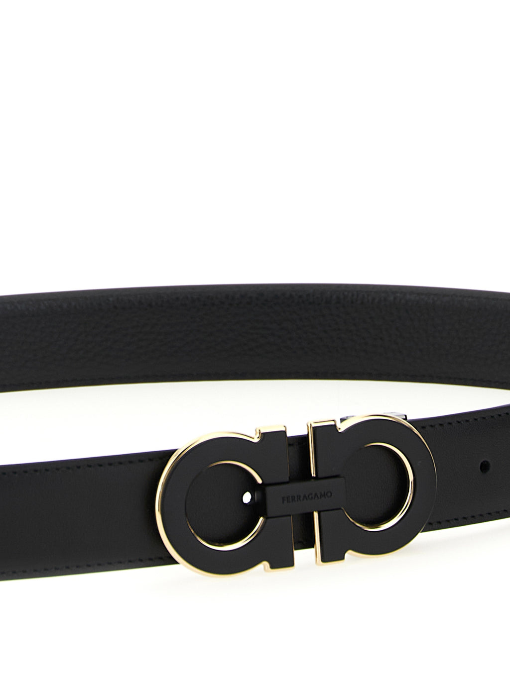 Black Calfskin Regular Belt