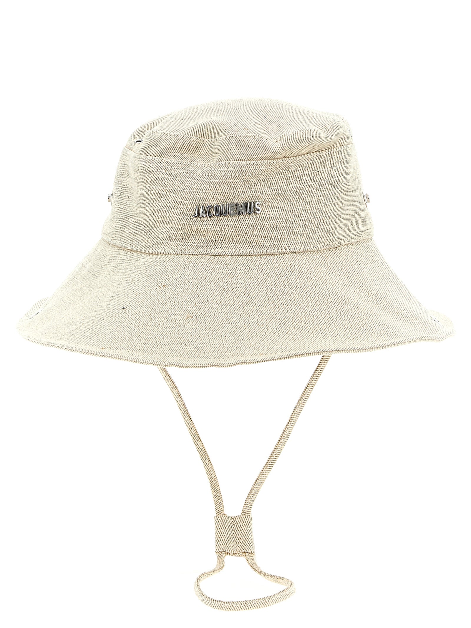 Beige Polyester Bucket Hat