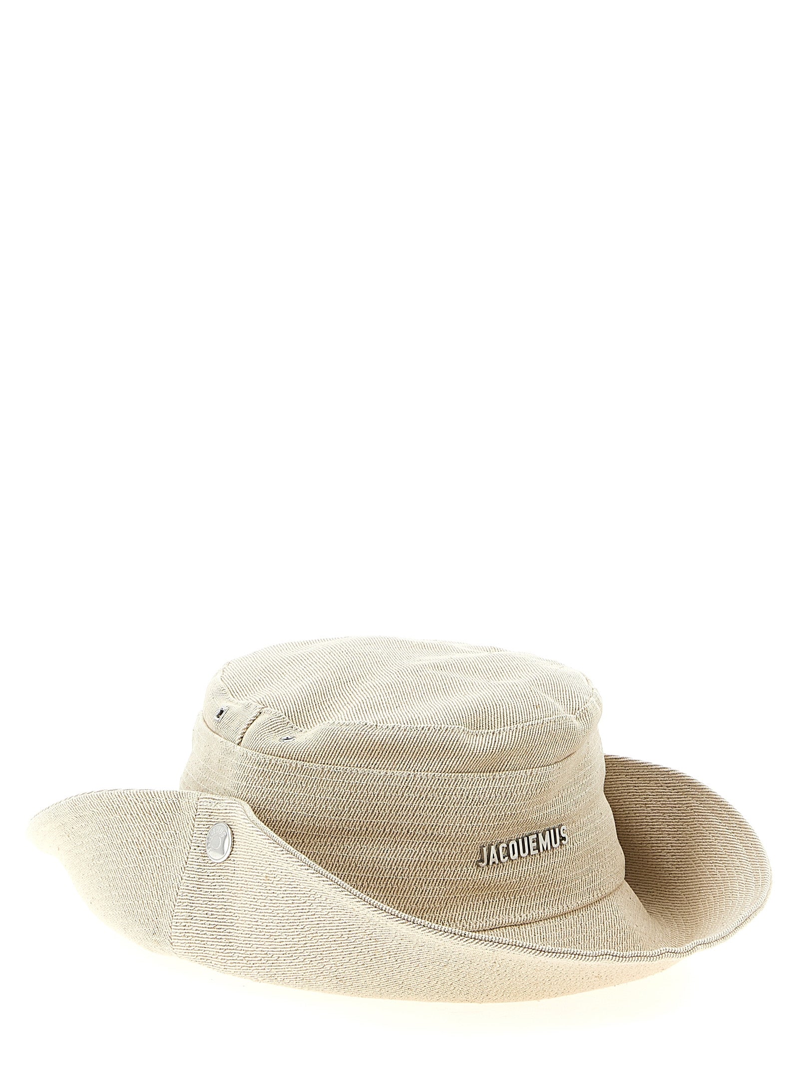 Beige Polyester Bucket Hat