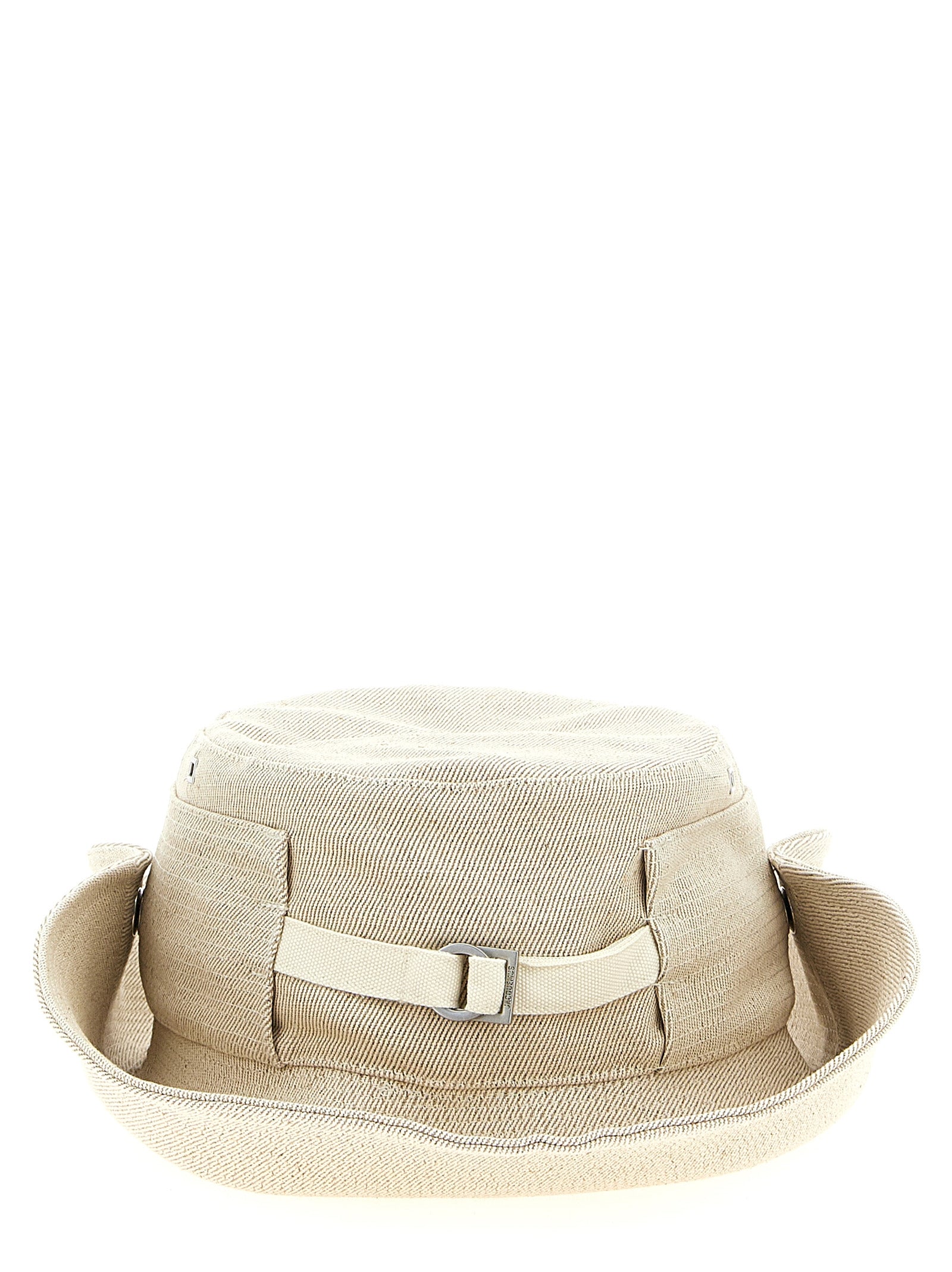 Beige Polyester Bucket Hat