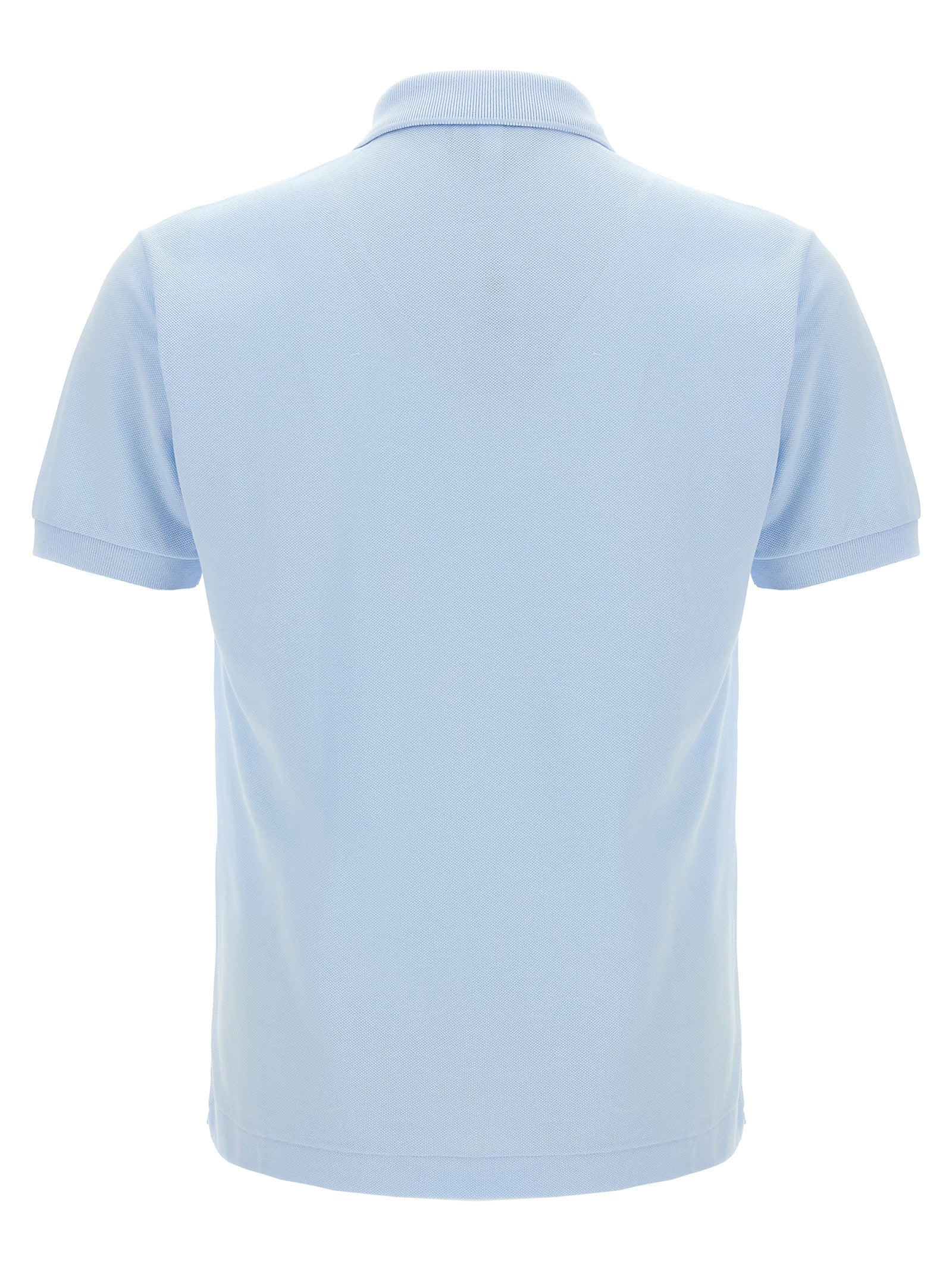 Blue Cotton Polo Shirt