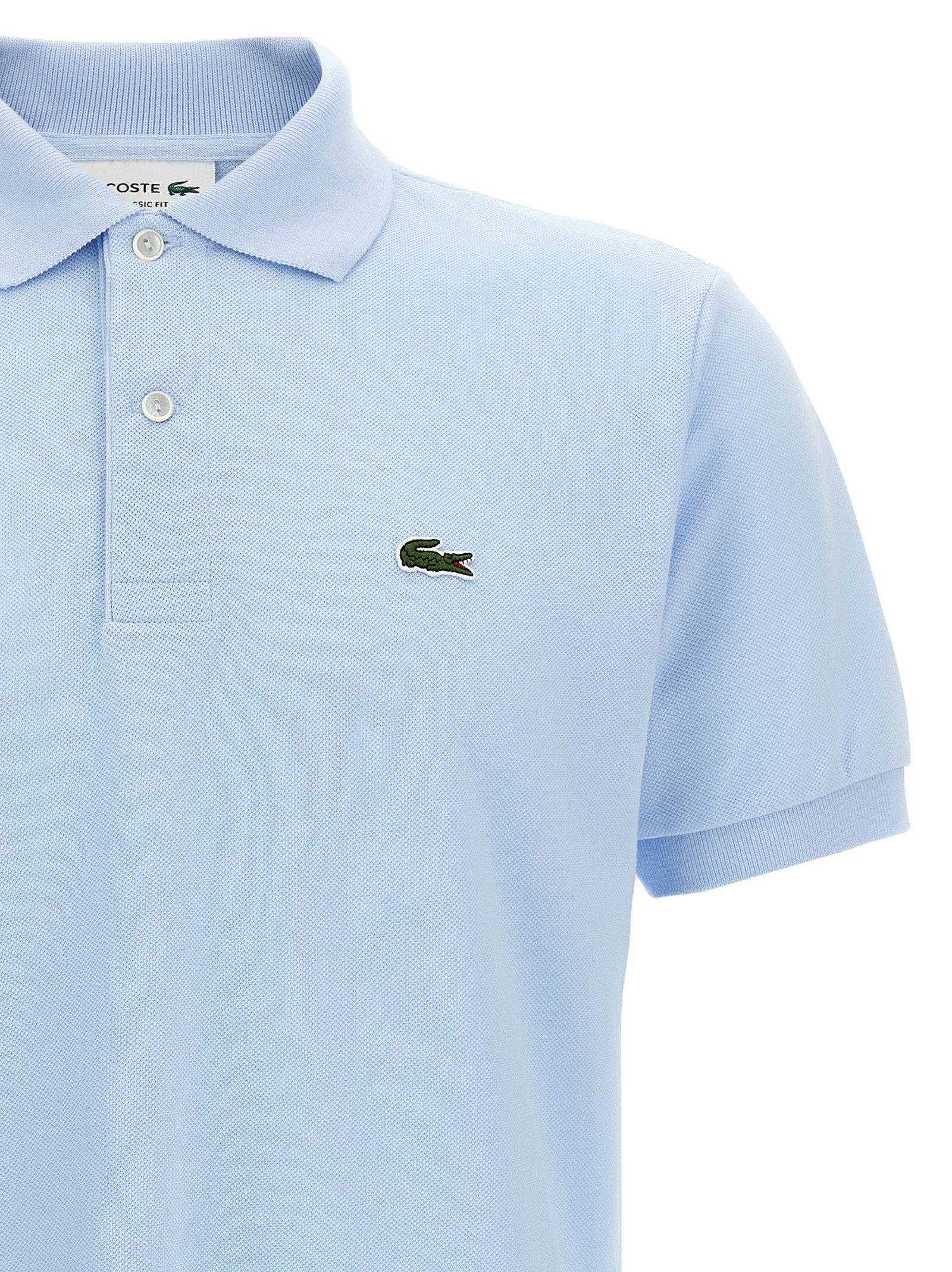 Blue Cotton Polo Shirt