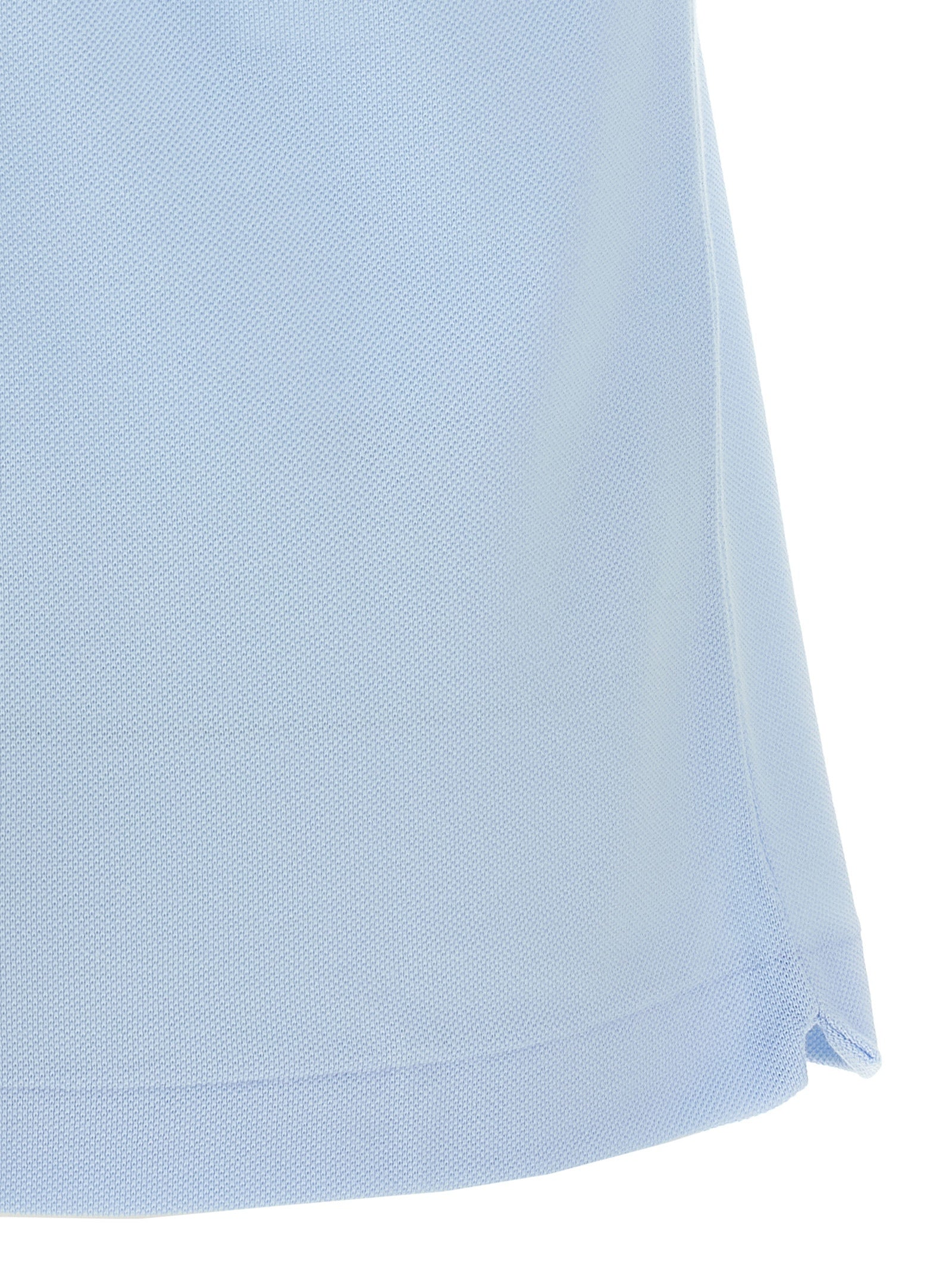 Blue Cotton Polo Shirt