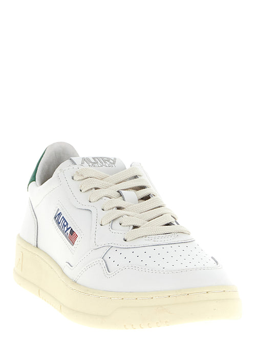 Bicolor Goatskin Low Top Sneakers