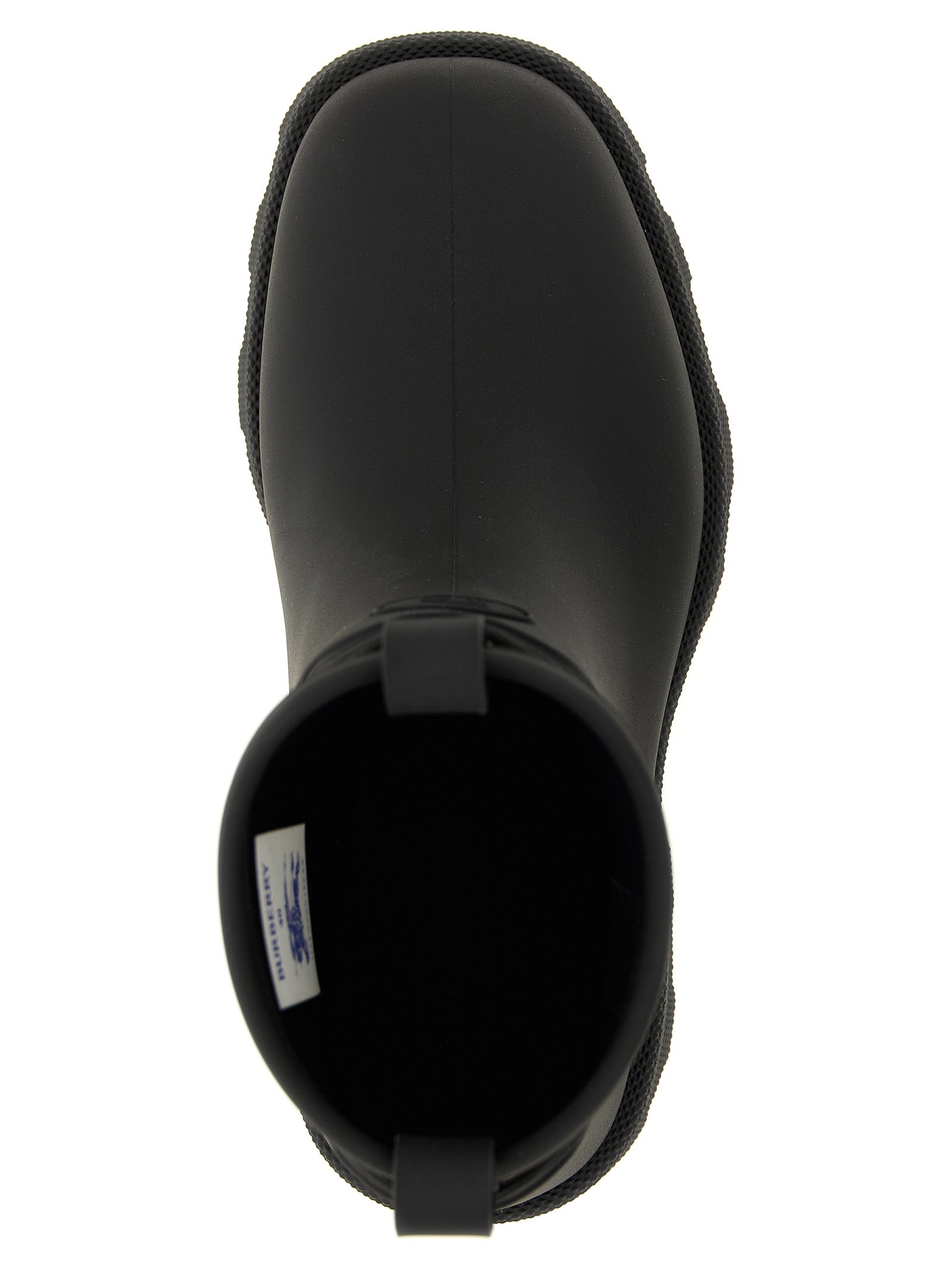 Black Rubber Ankle Boots