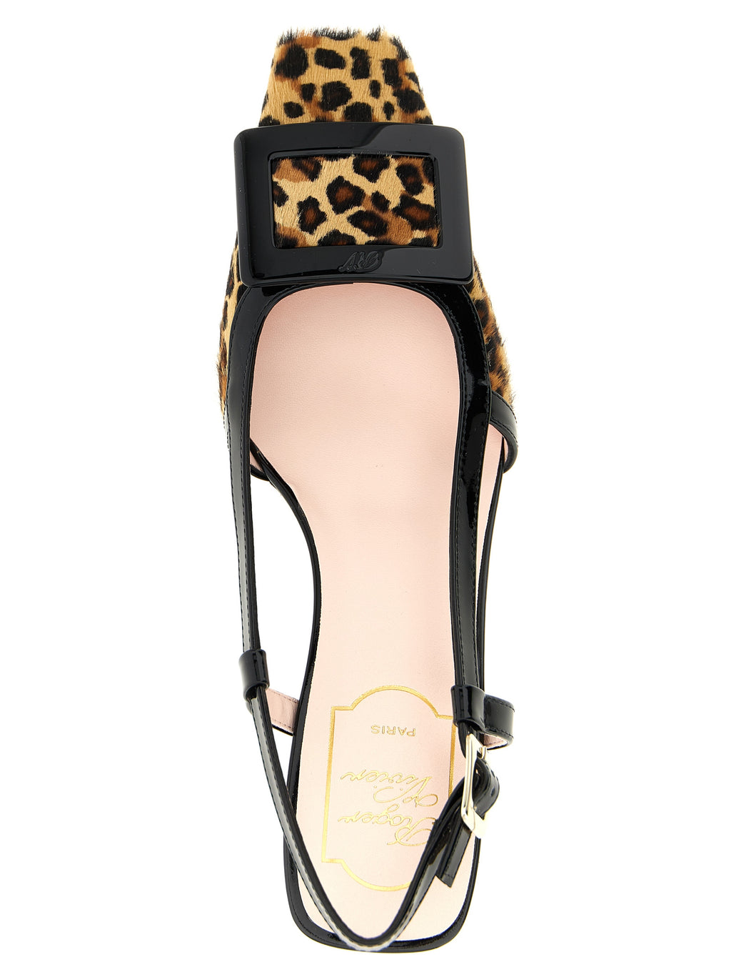Multicolor Calfskin Mid Heel Pumps