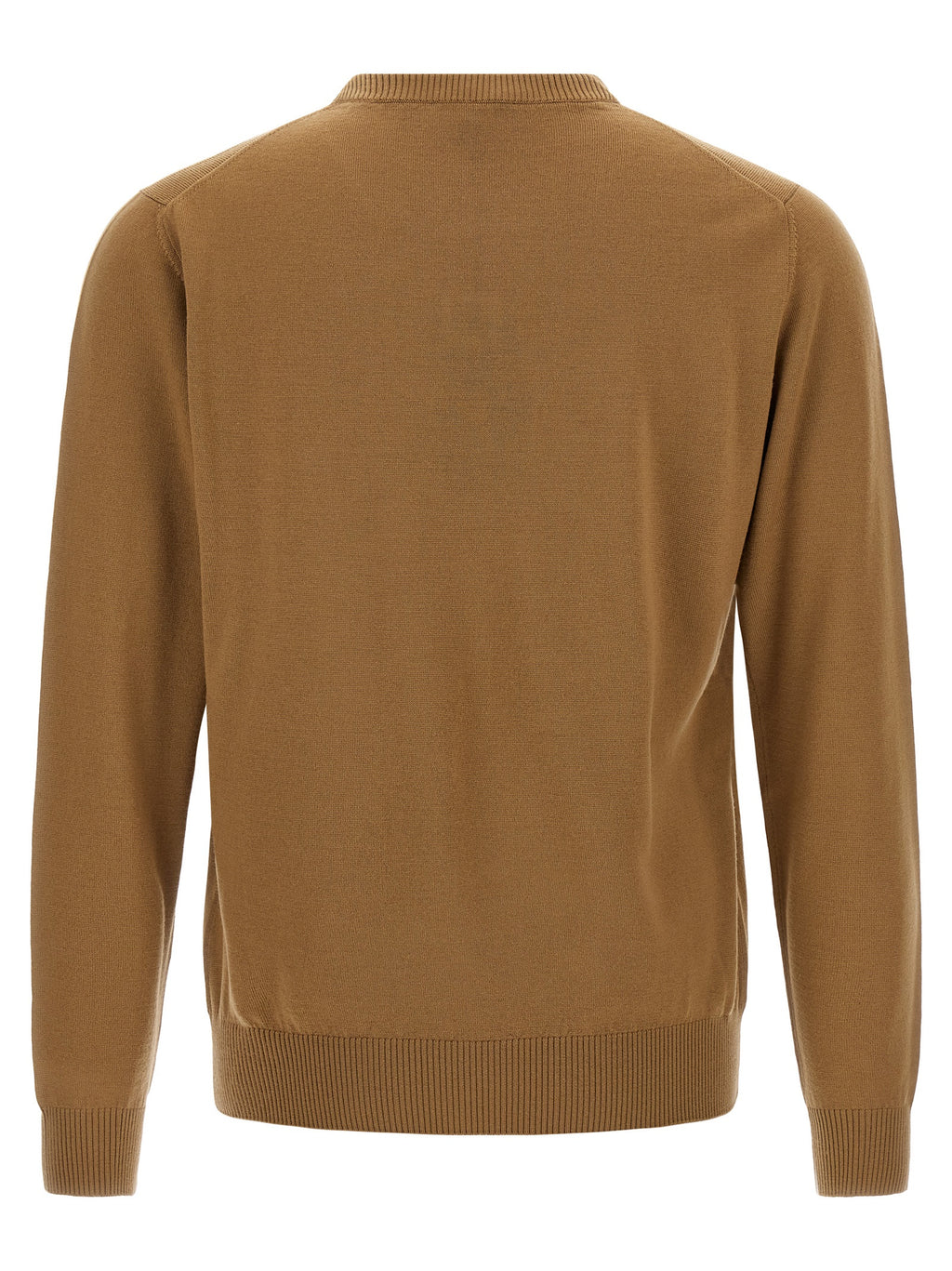 Beige Virgin Wool Cardigan