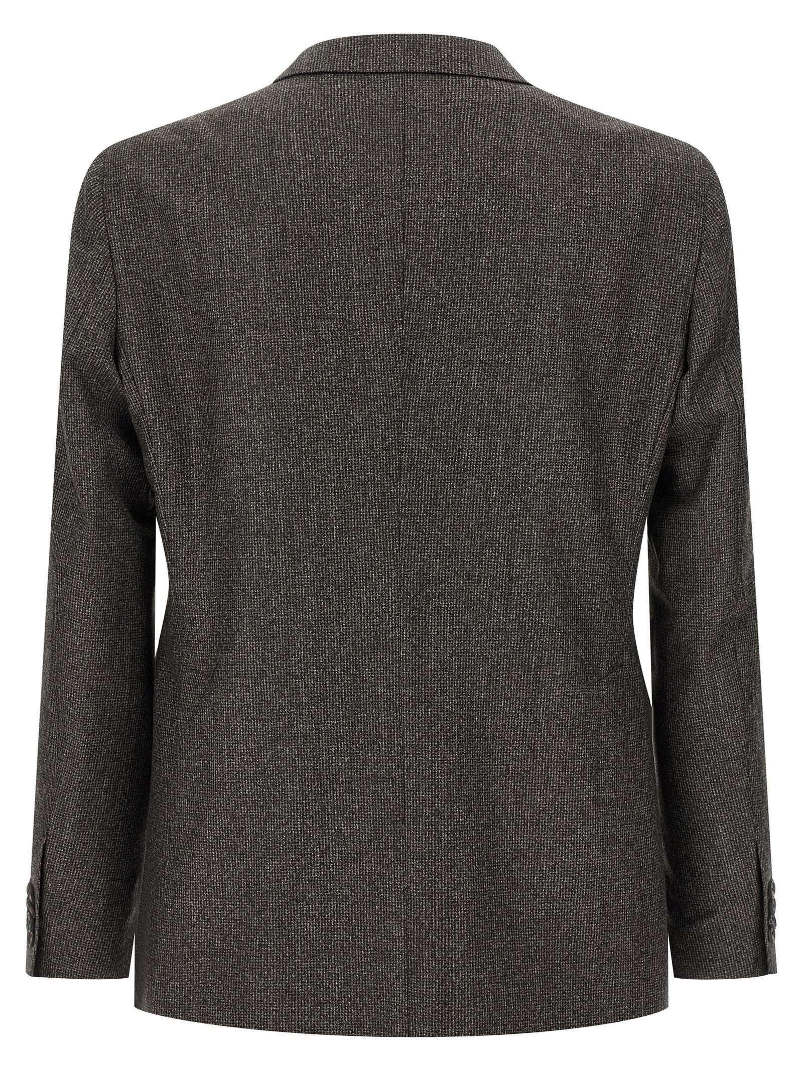 Brown Virgin Wool Two-Piece Suit