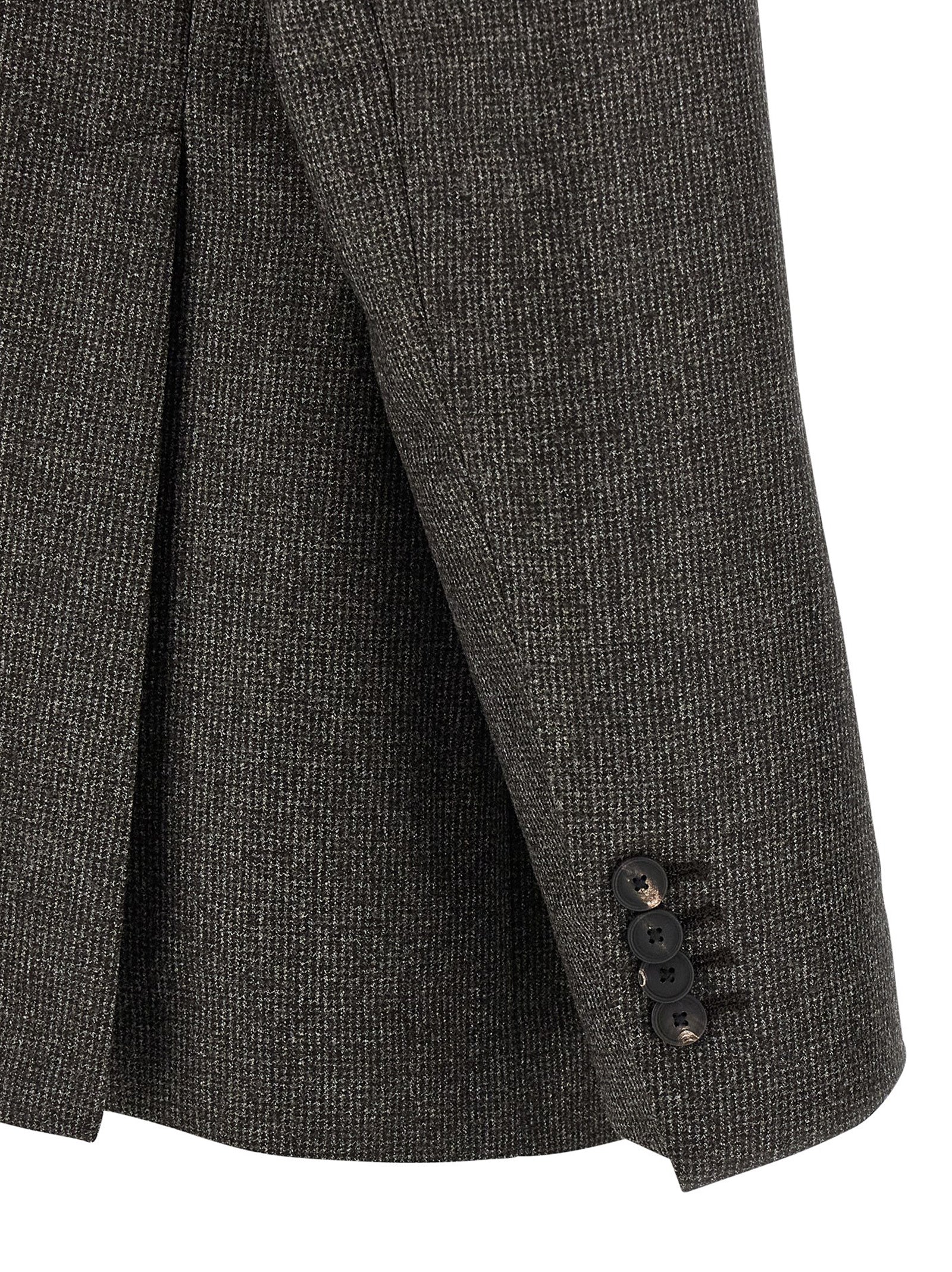 Brown Virgin Wool Two-Piece Suit