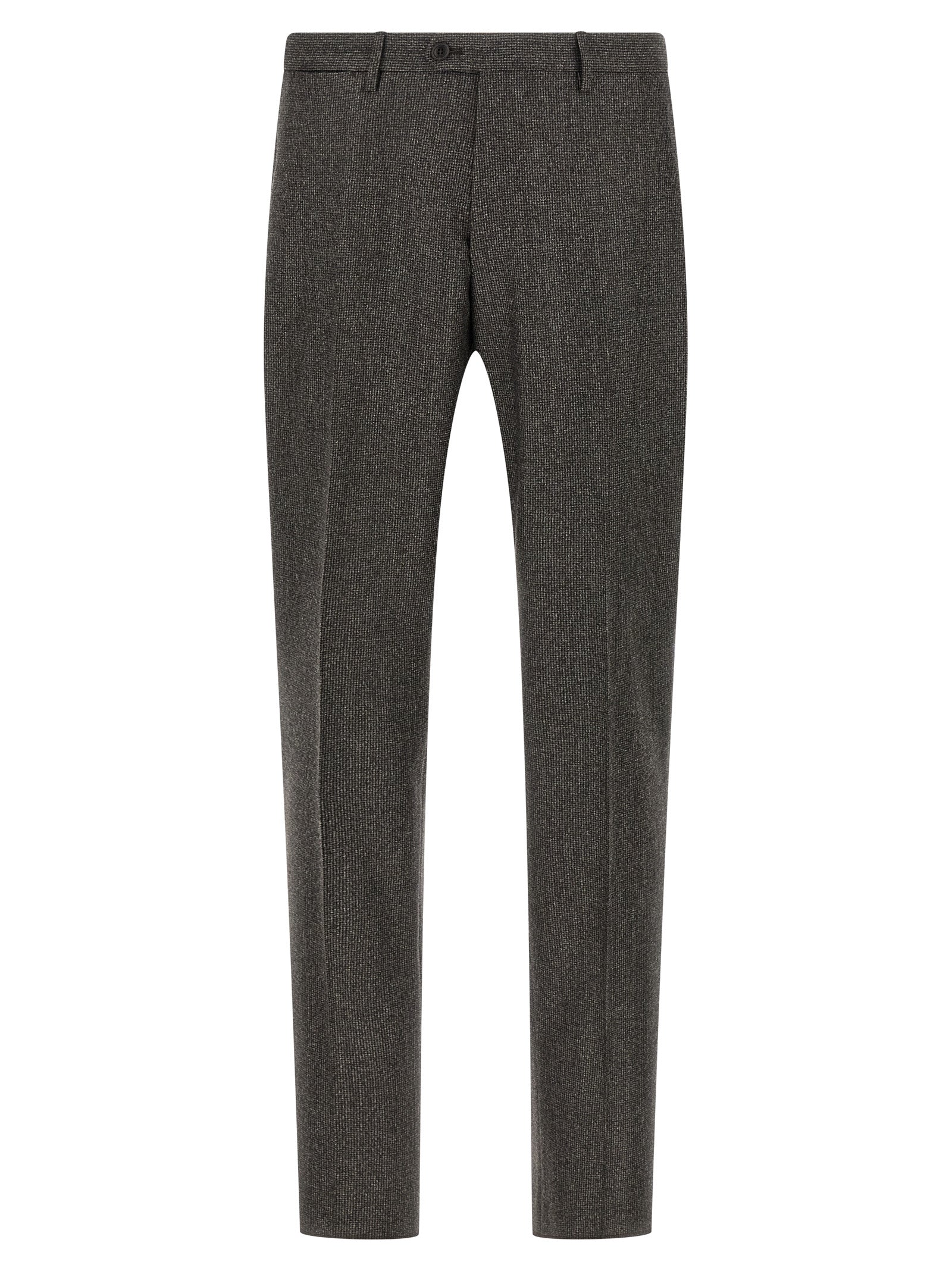 Brown Virgin Wool Two-Piece Suit