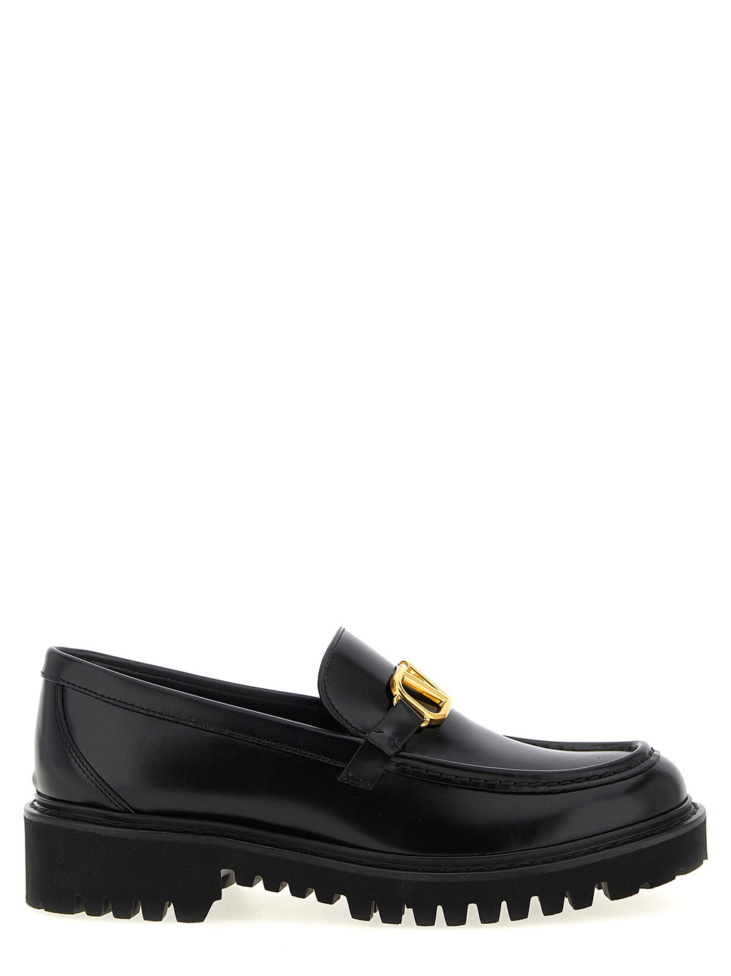 Black Calfskin Slip-On Loafers