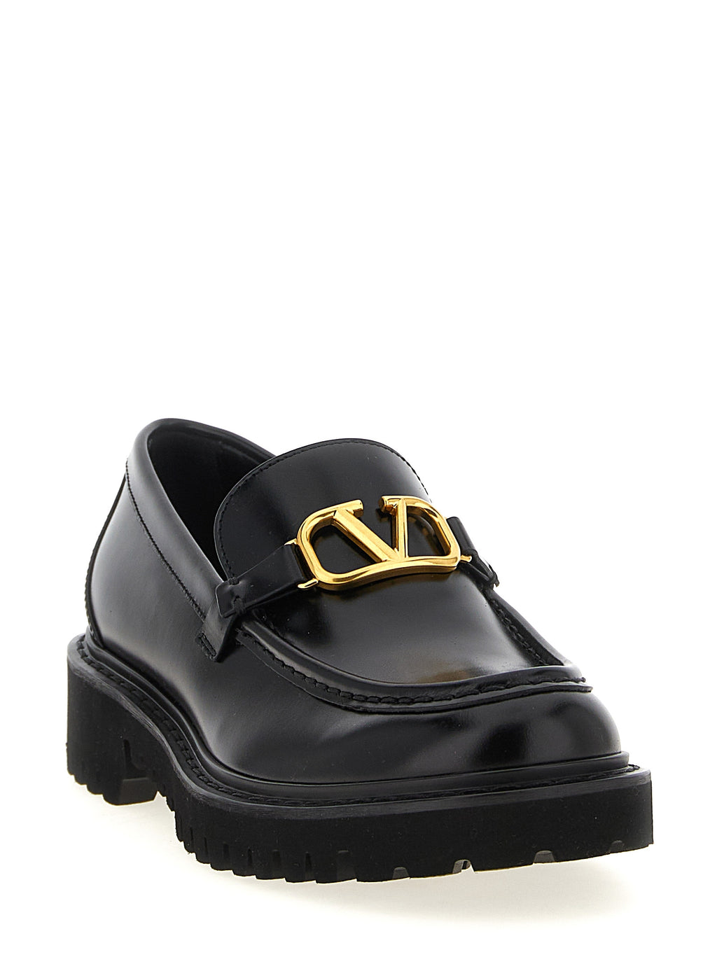 Black Calfskin Slip-On Loafers