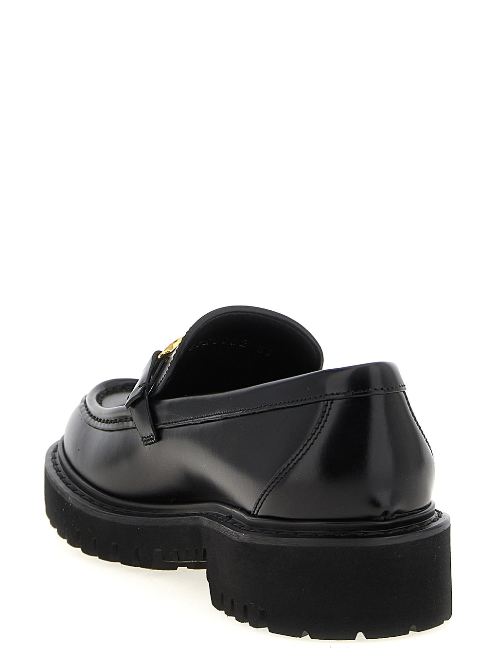 Black Calfskin Slip-On Loafers