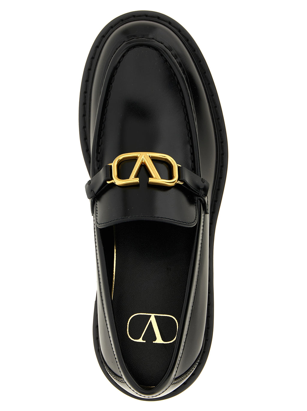 Black Calfskin Slip-On Loafers