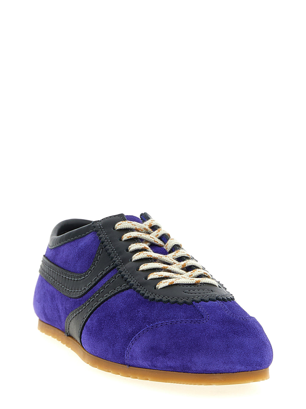 Purple Calfskin Low Top Sneakers