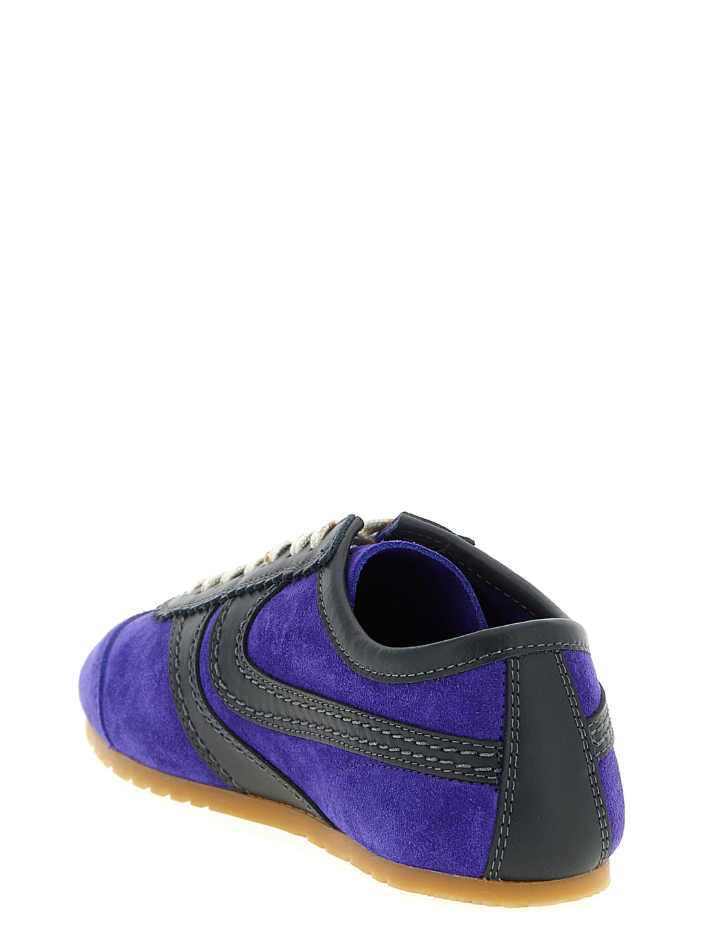 Purple Calfskin Low Top Sneakers
