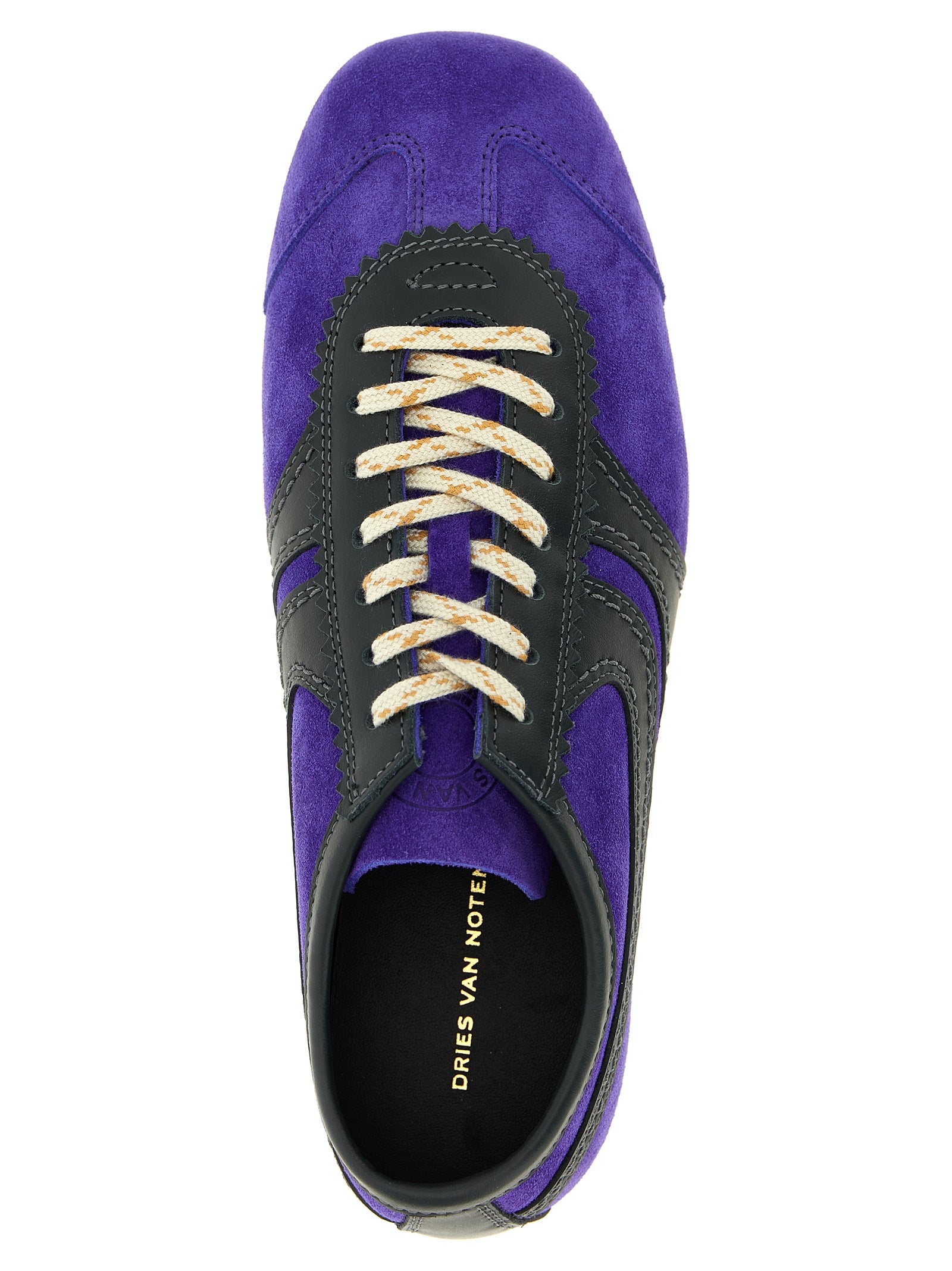 Purple Calfskin Low Top Sneakers