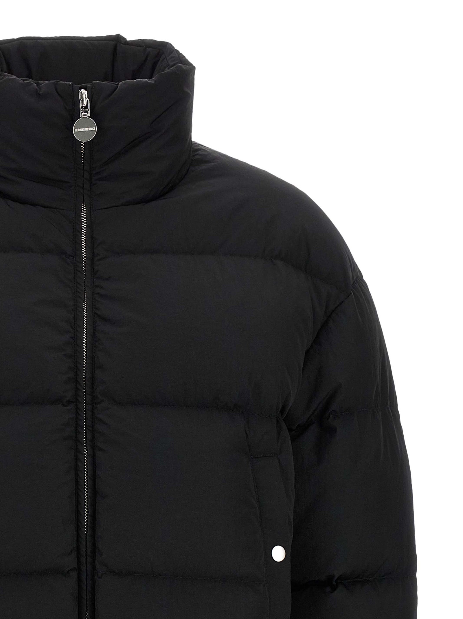 Black Nylon Full-Length Jacket