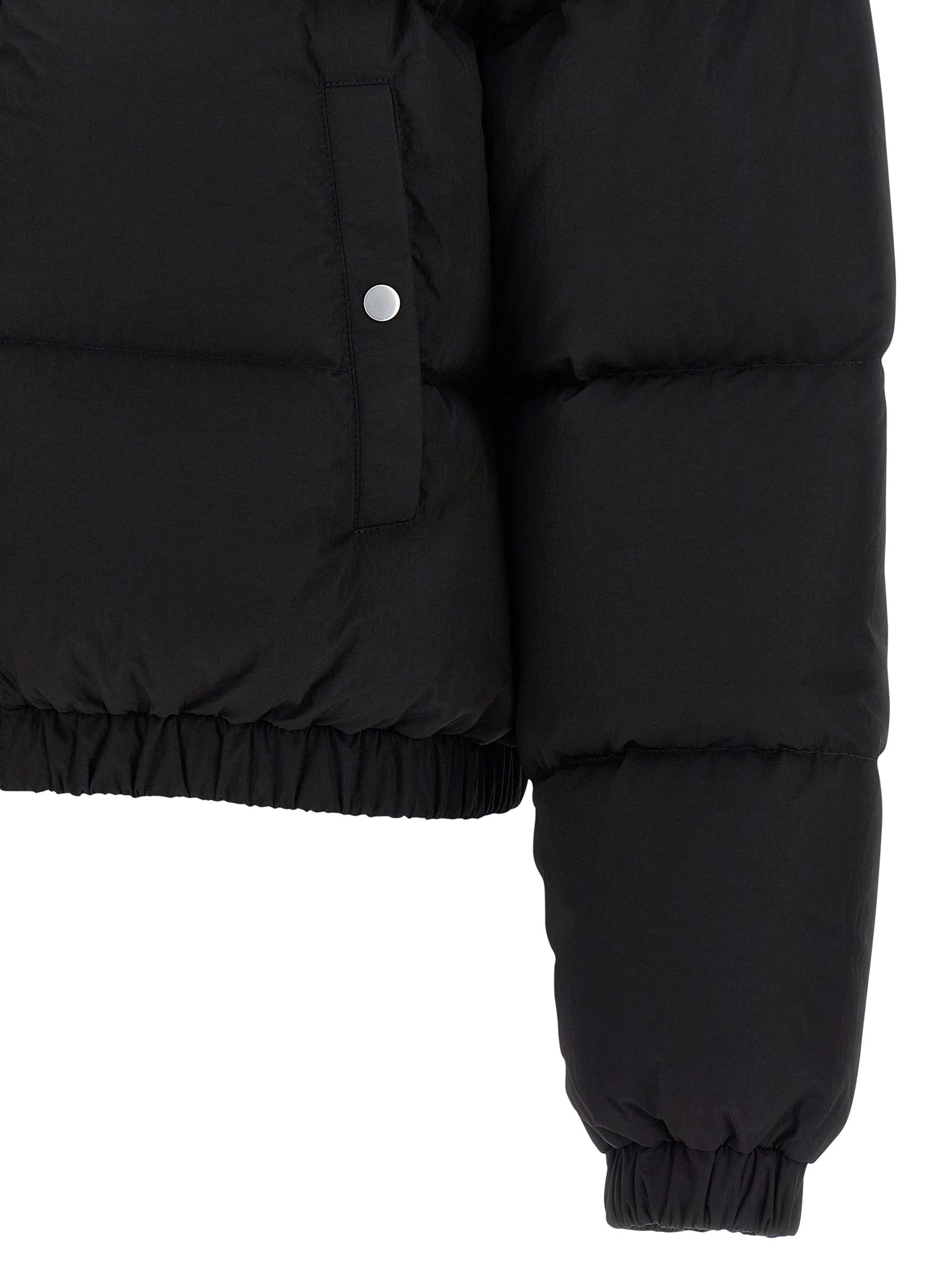 Black Nylon Full-Length Jacket