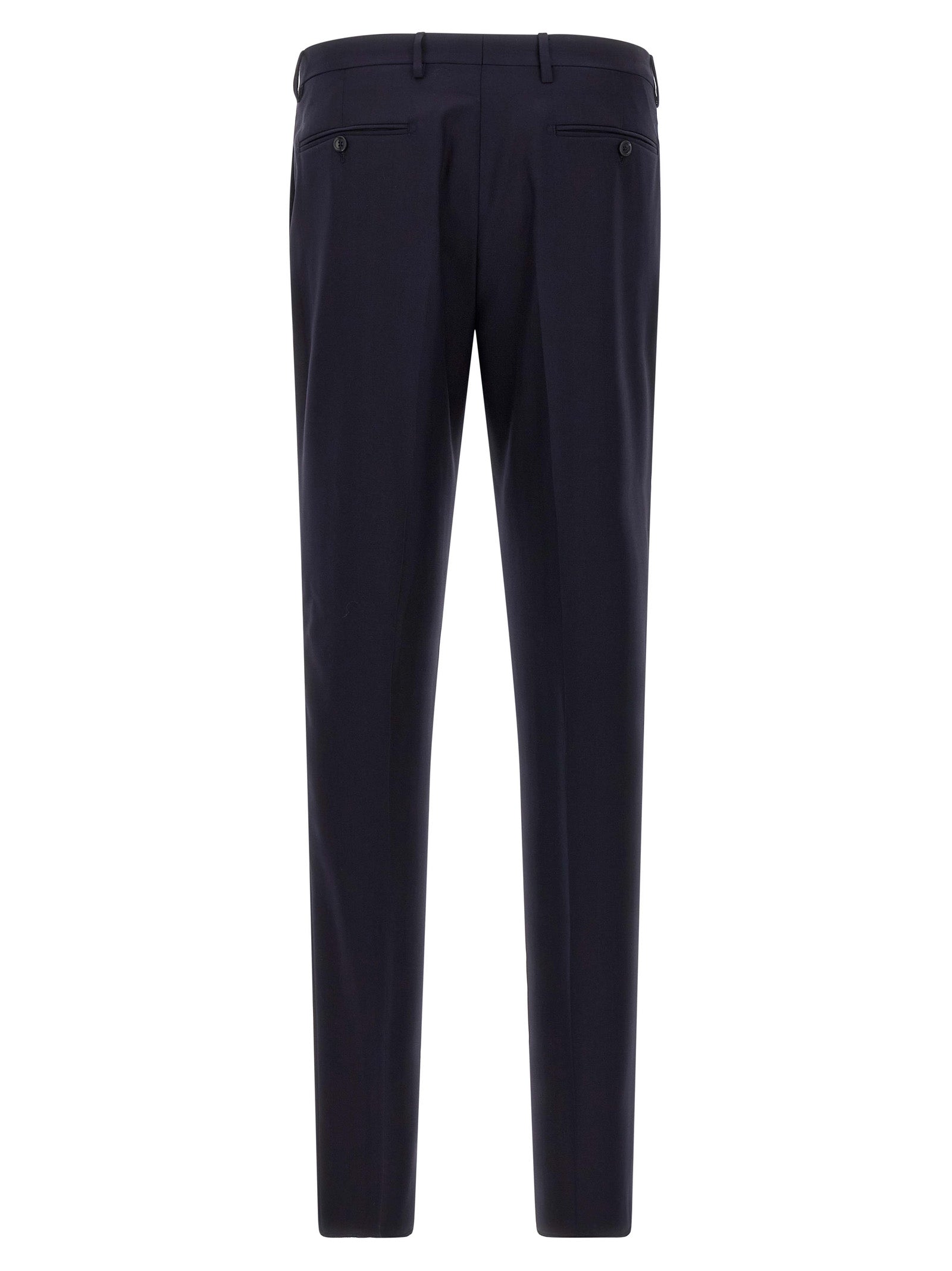 Blue Virgin Wool Two-Piece Suit