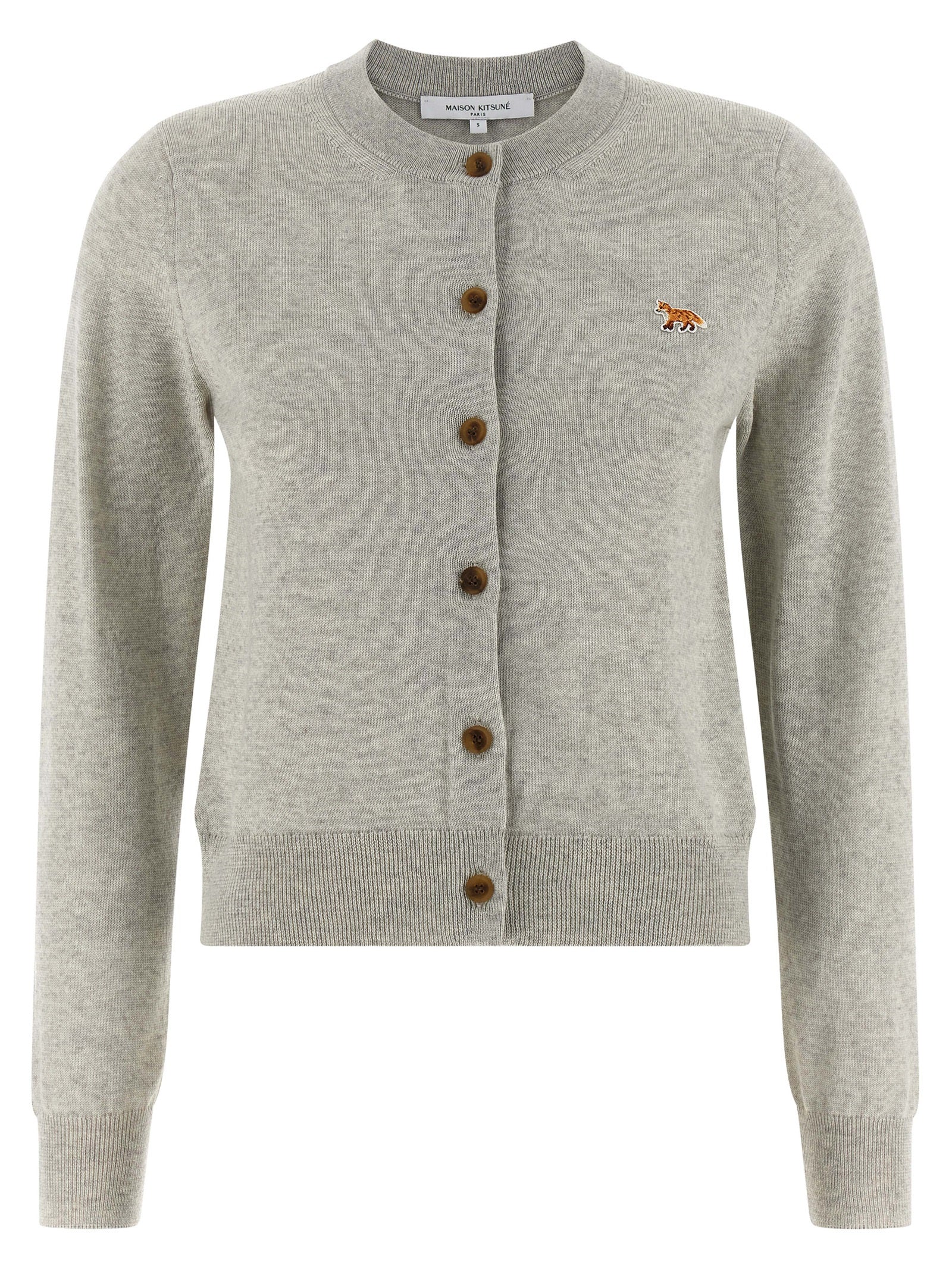 Gray Virgin Wool Cardigan