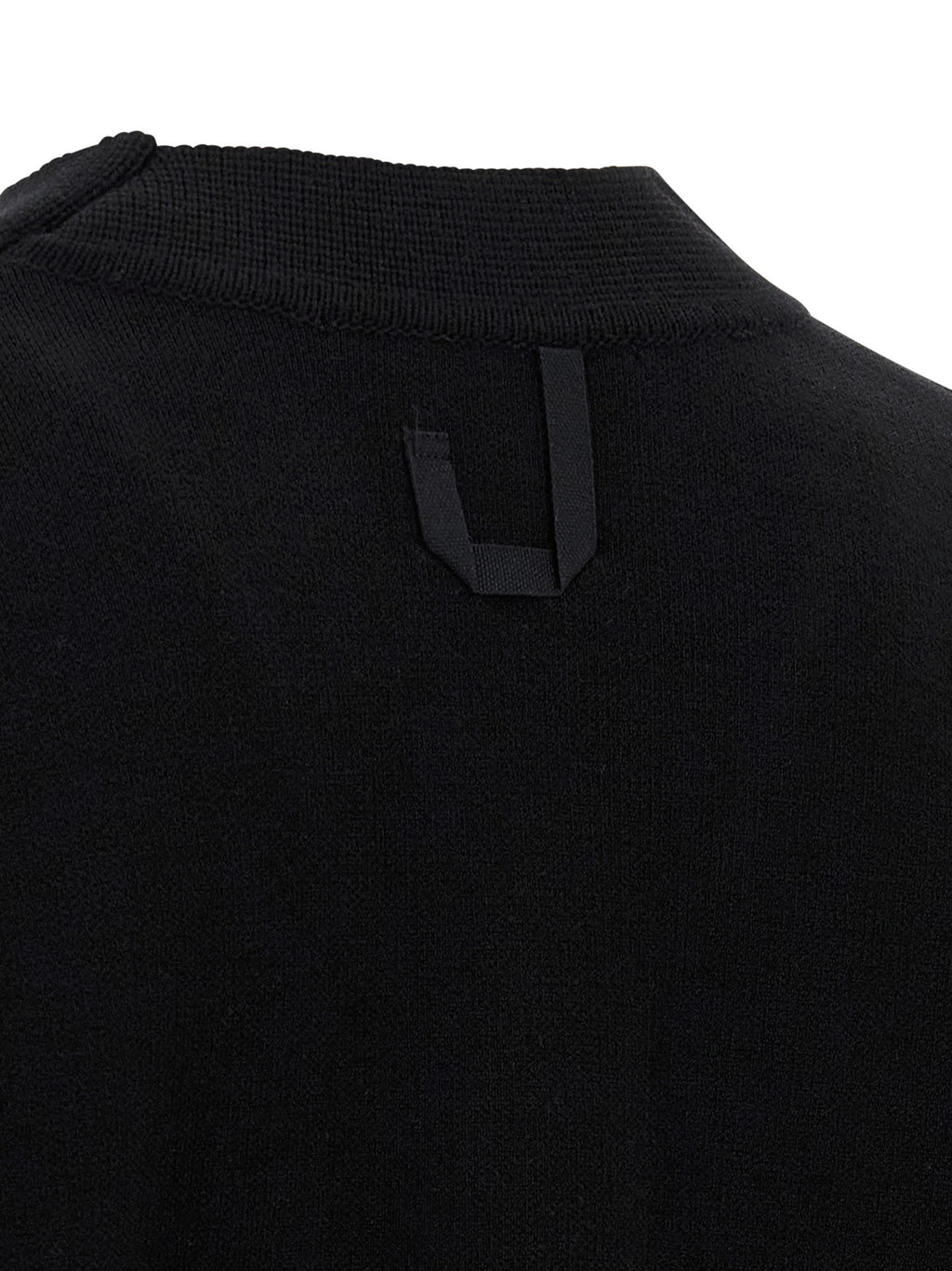 Black Merino Wool Cardigan