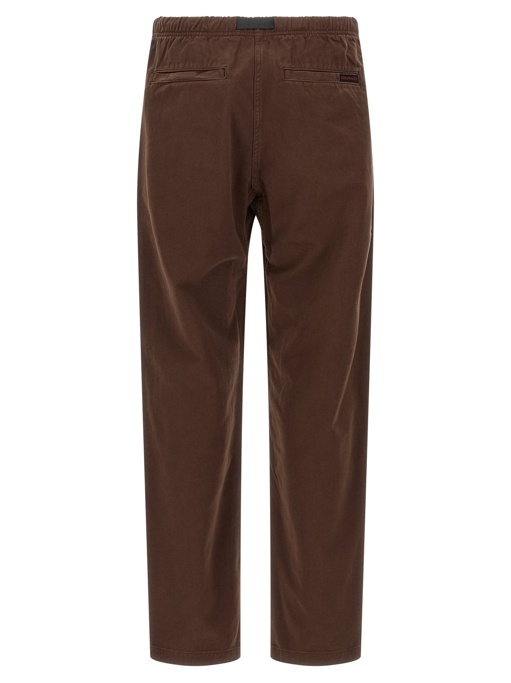 Brown Cotton Casual Pants