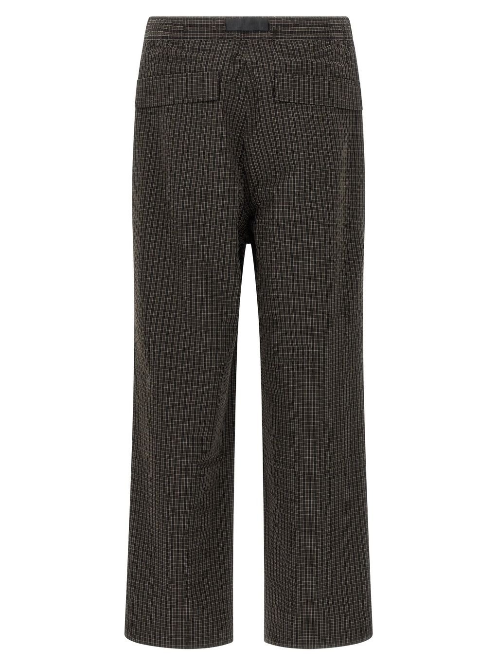 Brown Polyester Casual Pants
