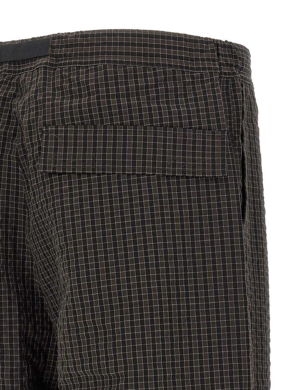 Brown Polyester Casual Pants