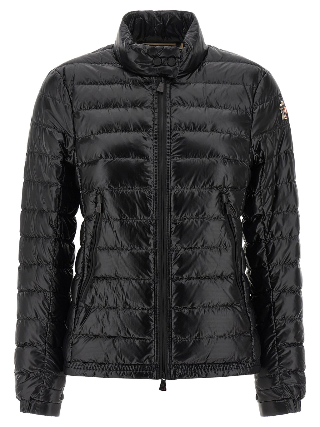 Black Polyamide Full-Length Jacket