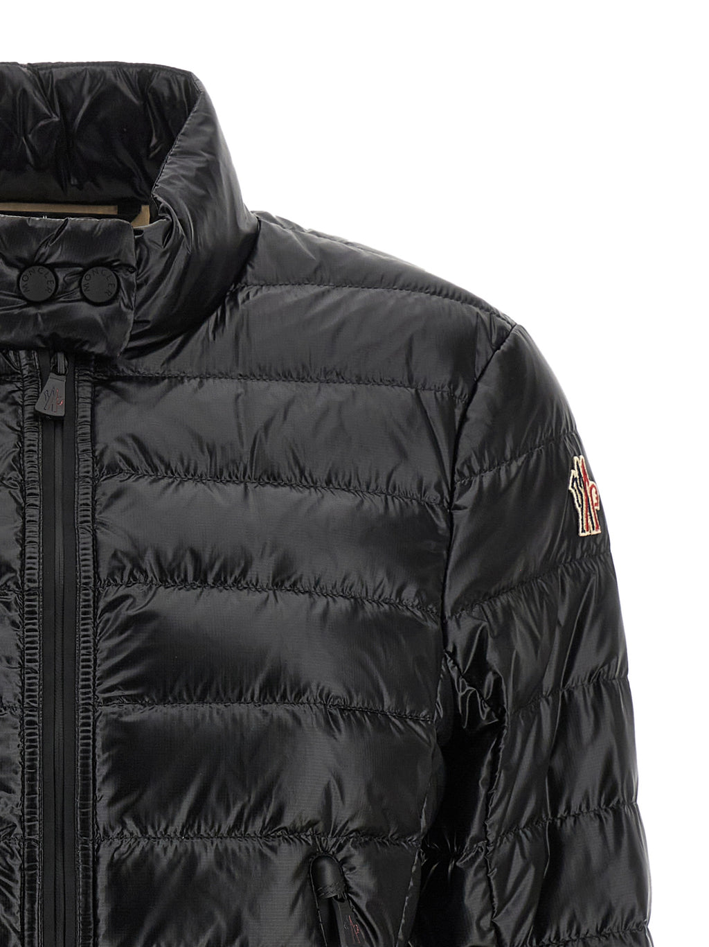 Black Polyamide Full-Length Jacket