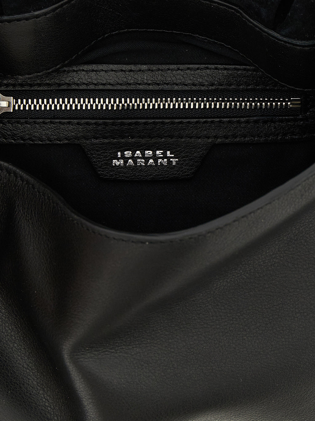 Black Calfskin Shoulder Bag