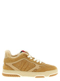 Beige Calfskin Athletic Sneakers