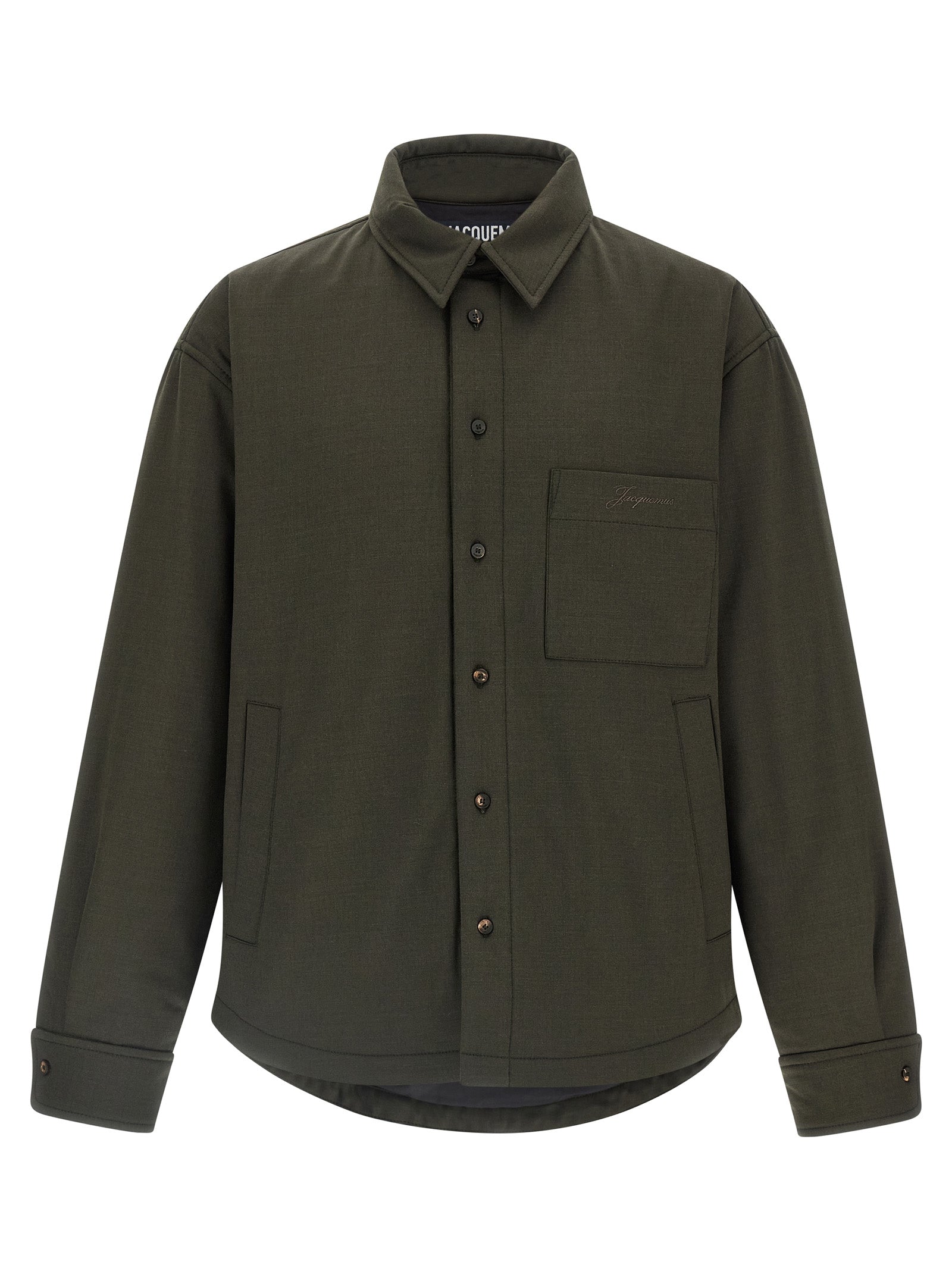 Bicolor Virgin Wool Shell Jacket