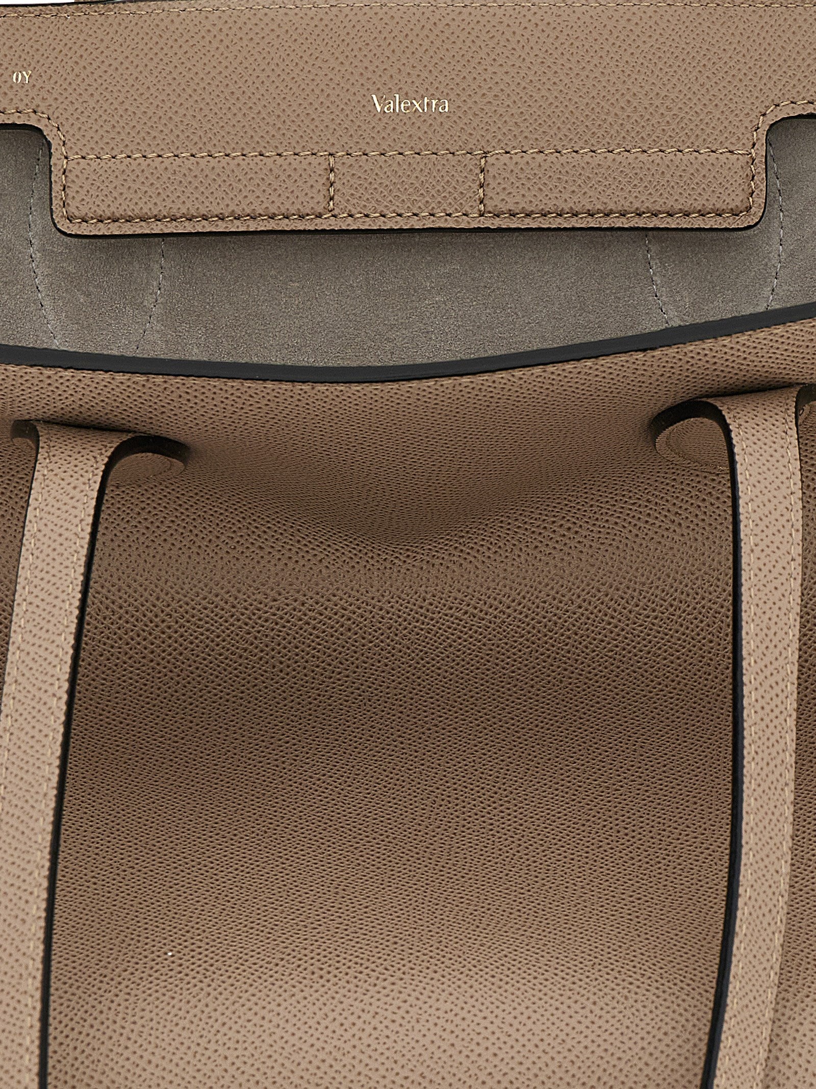 Beige Calfskin Tote Bag