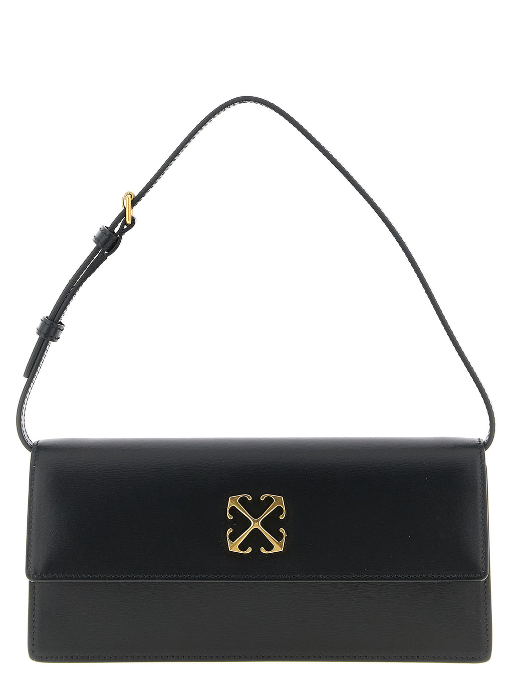 Black Polyester Shoulder Bag