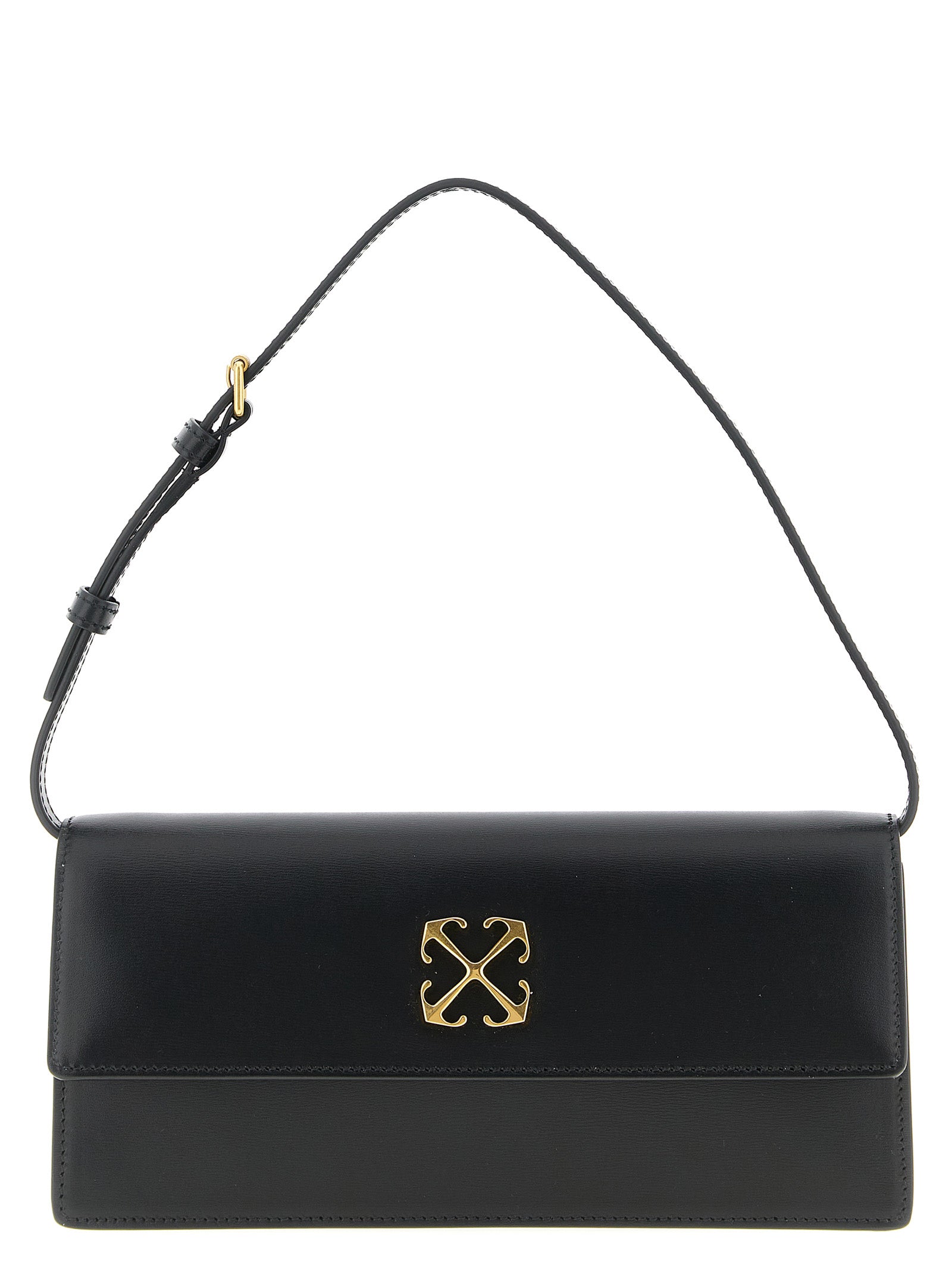 Black Polyester Shoulder Bag