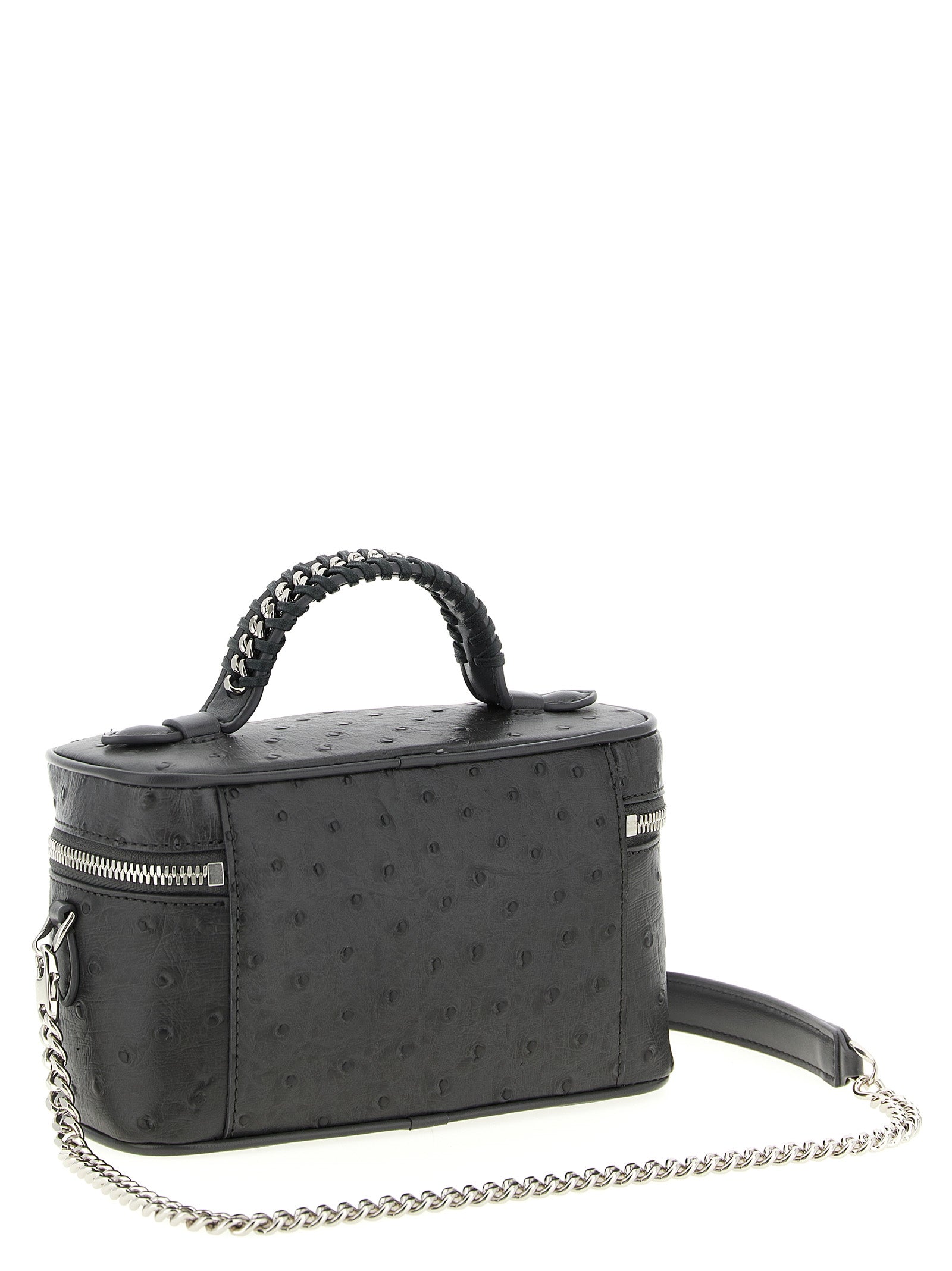 Black Polyester Crossbody Bag